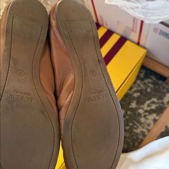 J. Crew Tan Leather Flats - Picture 5 of 5